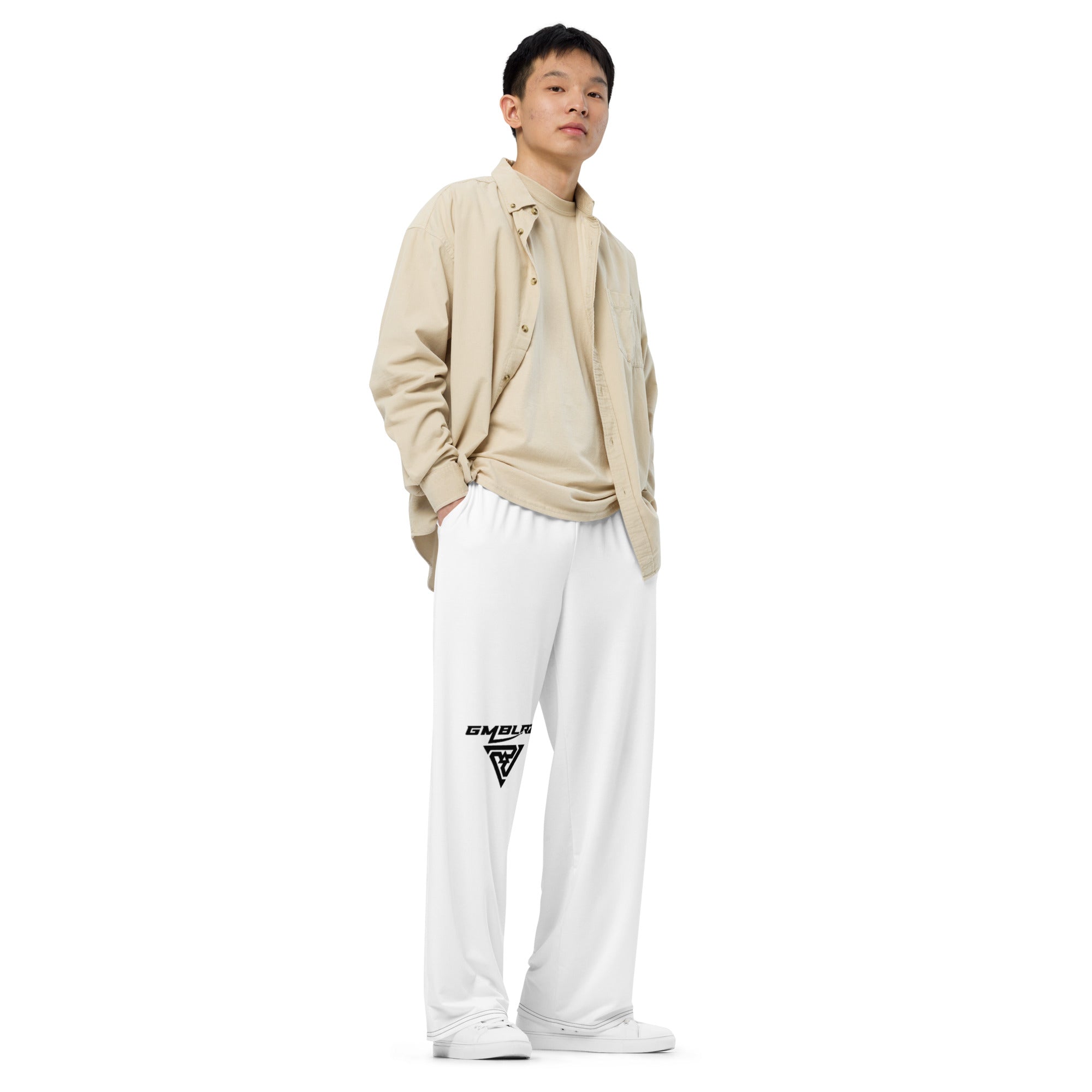 All-over print unisex wide-leg pants