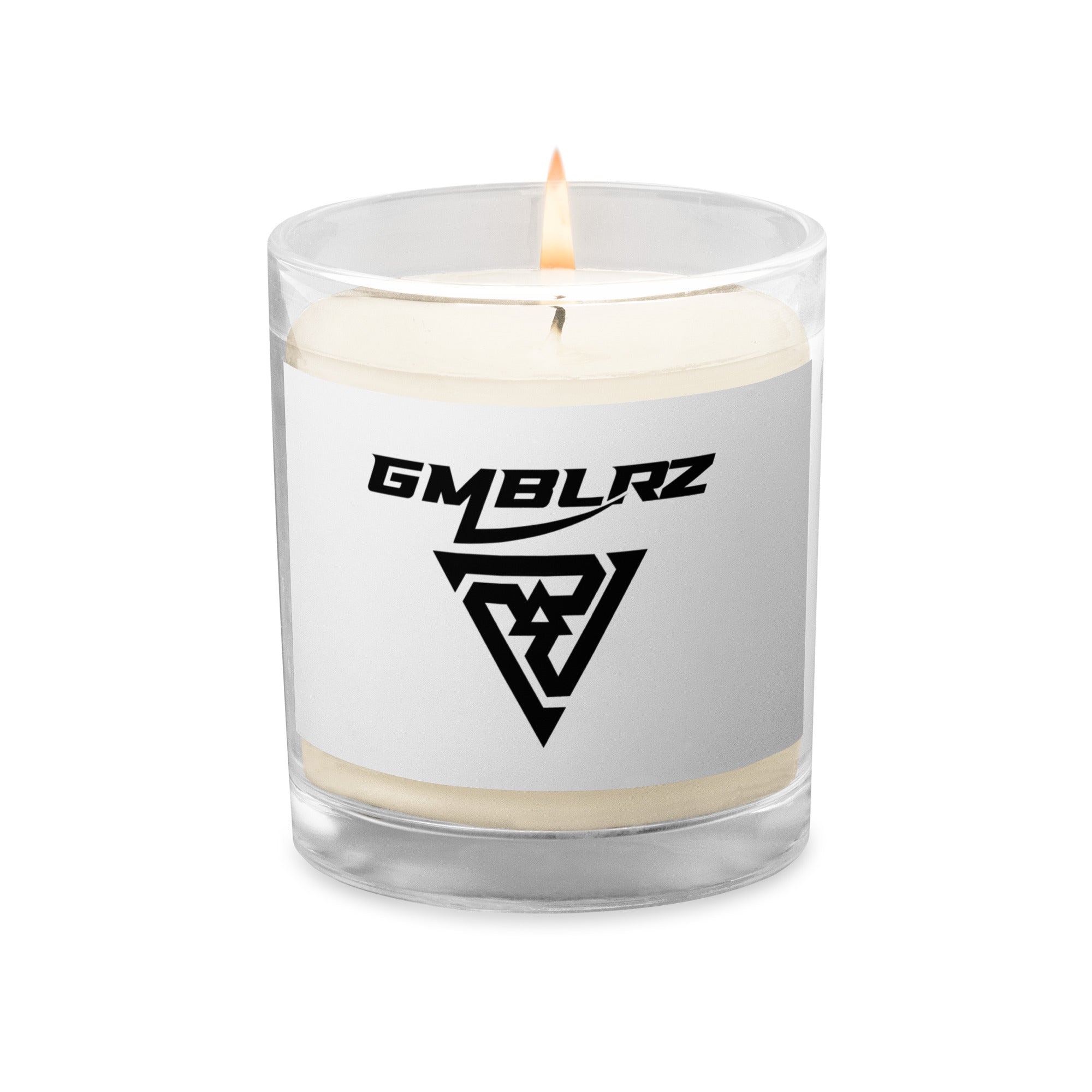 Glass jar soy wax candle