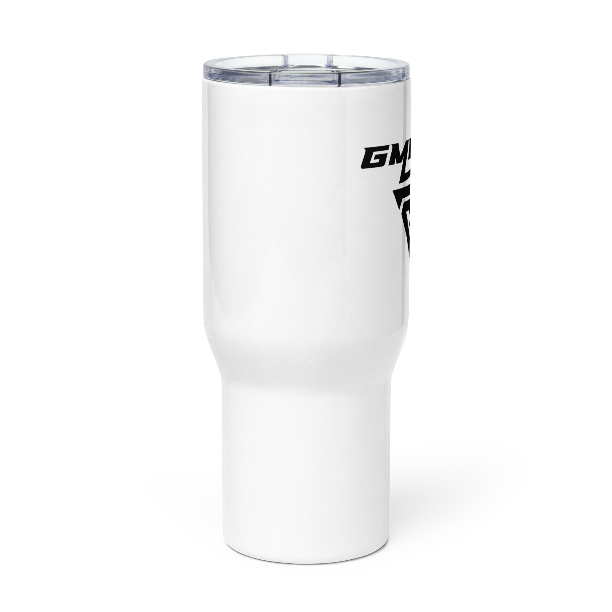 Travel mug with a handle