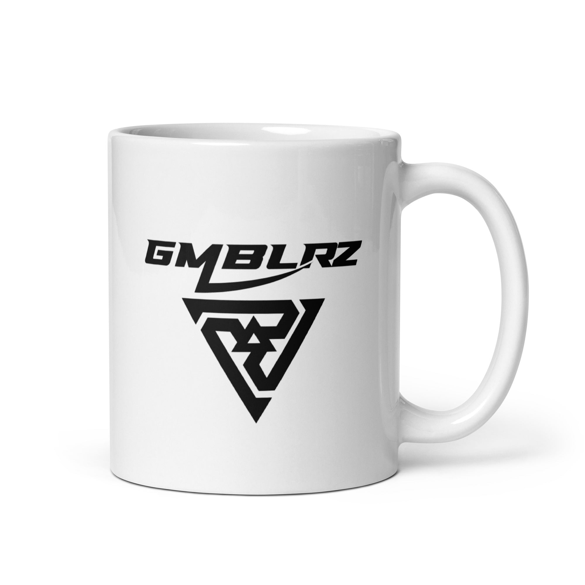 White glossy mug