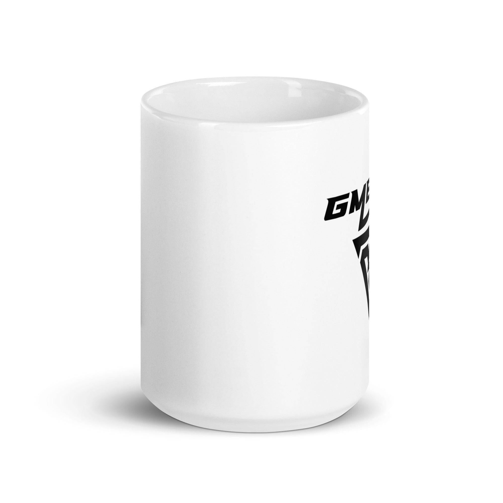 White glossy mug